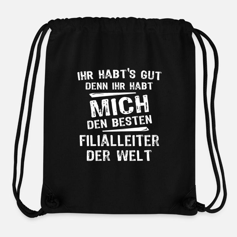 branch manager - Stanley/Stella Recycled Gym Bag - black