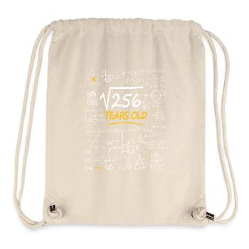 Formules mathématiques pour l’anniversaire de 16 ans Drôle - Sac à cordon recyclé Stanley/Stella - blanc naturel - Devant