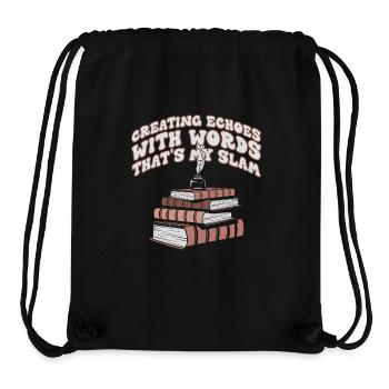 Echoes Through Words Slam Stack - Stanley/Stella Recycled Gym Bag - black - Front