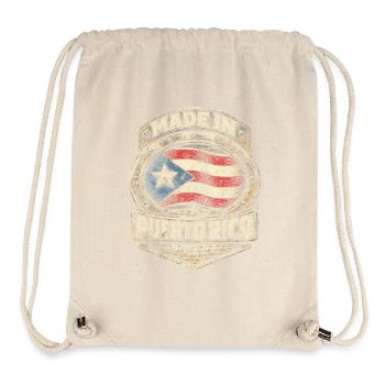 Made In Puerto Rico Boricua - Stanley/Stella Recycled Gym Bag - natural - Front