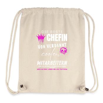 beste Chefin von verdammt coolen Mitarbeitern - Stanley/Stella Recycled Gym Bag - natural - Front