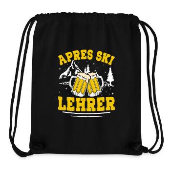 Ski APRES-SKI MONITEUR DE SKI Soirée Amusant - Sac à cordon recyclé Stanley/Stella - noir - Devant