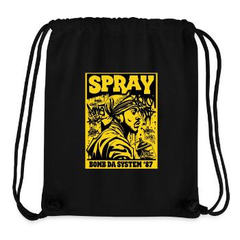 Spray Bomb Da System 87 - Stanley/Stella Recycled Gym Bag - black - Front