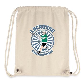 Lacrosse Player - Stanley/Stella Recycled Gym Bag - natural - Front