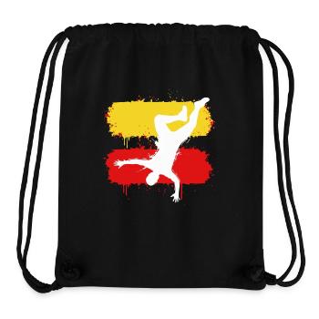 Parkour Freerunning Silhouette Sport - Sac à cordon recyclé Stanley/Stella - noir - Devant