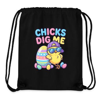 Chicks Dig Me - Stanley/Stella Recycled Gym Bag - black - Front