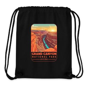 Parc national du Grand Canyon, Arizona - Sac à cordon recyclé Stanley/Stella - noir - Devant