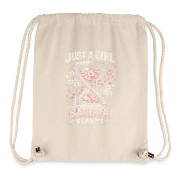 Cherry Blossom Sakura Cherry Blossom - Stanley/Stella Recycled Gym Bag - natural - Front