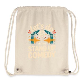 Let's Stand-up Comedy - Stanley/Stella Recycled Gym Bag - natural - Front