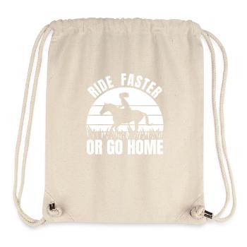Ride Faster Or Go Home - Stanley/Stella recycelter Gym Bag - Naturweiß - Vorne