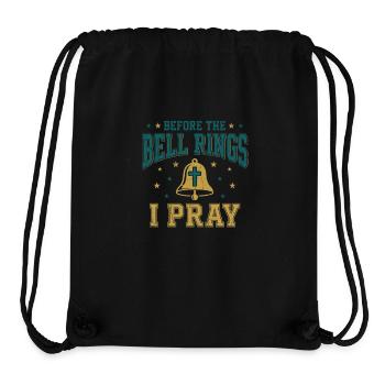 Before the Bell Rings I Pray Christlicher Lehrer - Stanley/Stella recycelter Gym Bag - Schwarz - Vorne