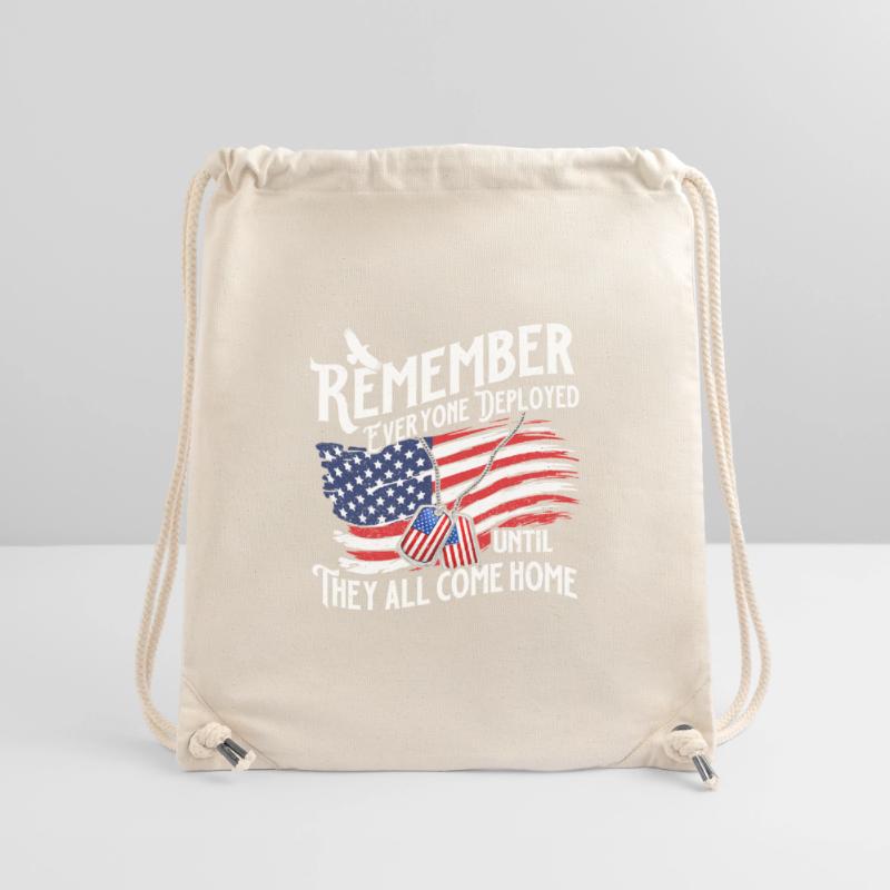 Remember Deployed Until They All Come Home Stanley/Stella Recycled Gym Bag