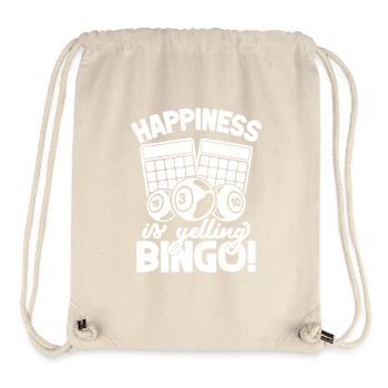 Bingo Player Happiness Is Yelling Bingo - Stanley/Stella Recycled Gym Bag - natural - Front