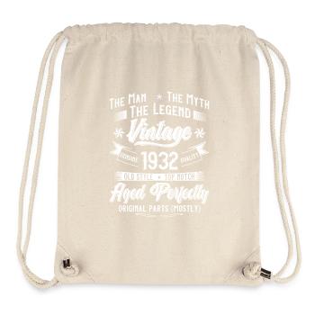 Vintage 1932 Legend Tee Print - Stanley/Stella recycelter Gym Bag - Naturweiß - Vorne