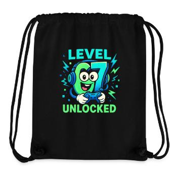 Level 67 Unlocked Six Seven Italian Brainrot Gamer - Stanley/Stella Recycled Gym Bag - black - Front