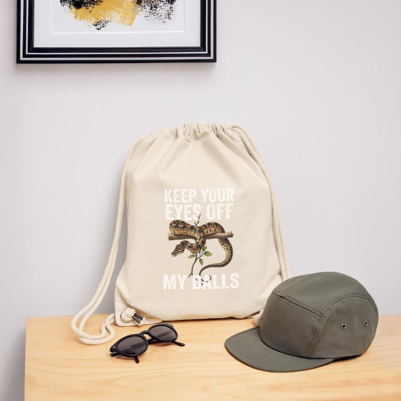 Königspython Schlangen Liebhaber Terrarium Python Stanley/Stella recycelter Gym Bag