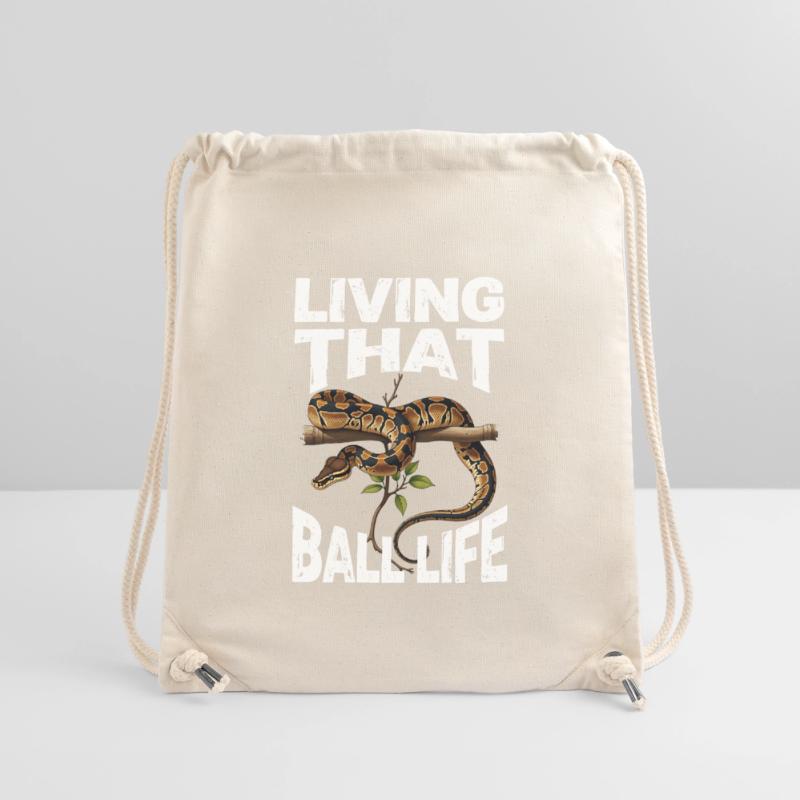 Königspython Schlangen Liebhaber Terrarium Python Stanley/Stella recycelter Gym Bag