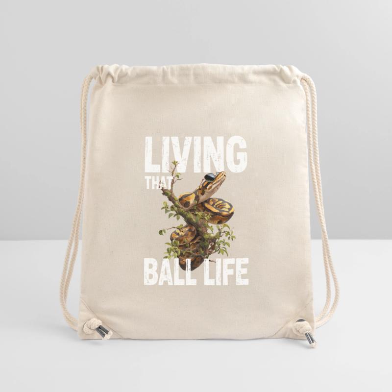 Königspython Schlangen Liebhaber Terrarium Python Stanley/Stella recycelter Gym Bag