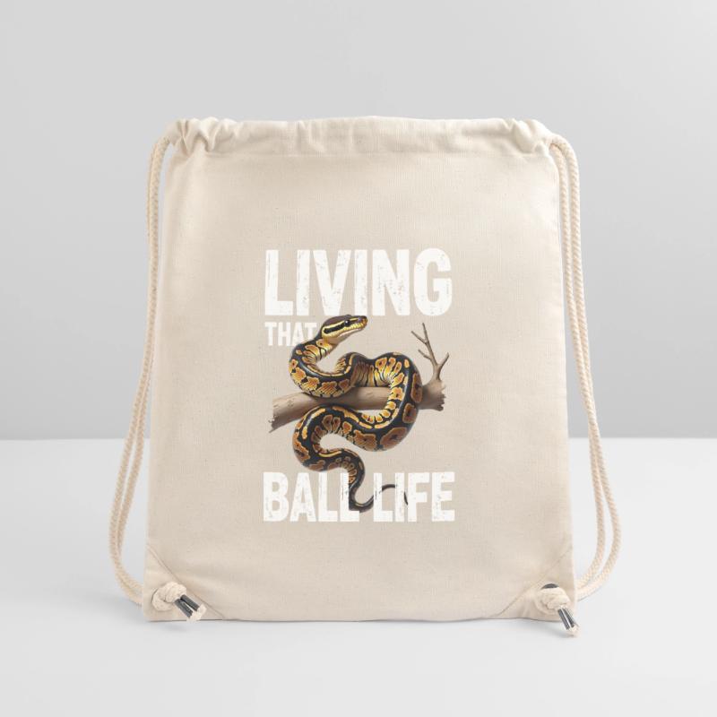 Königspython Schlangen Liebhaber Terrarium Python Stanley/Stella recycelter Gym Bag