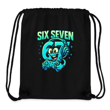Six Seven Gamer Mascot Italian Brainrot Gaming - Stanley/Stella Recycled Gym Bag - black - Front