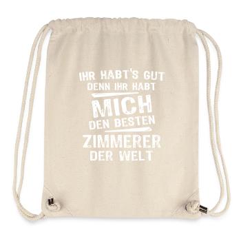 Zimmerer - Stanley/Stella recycelter Gym Bag - Naturweiß - Vorne