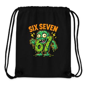 Six Seven 67 Zombie Horror Humor Italian Brainrot - Stanley/Stella Recycled Gym Bag - black - Front