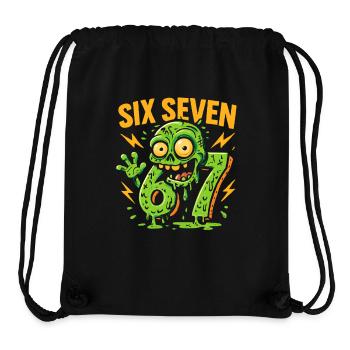 Six Seven 67 Zombie Horror Humor Italian Brainrot - Stanley/Stella Recycled Gym Bag - black - Front