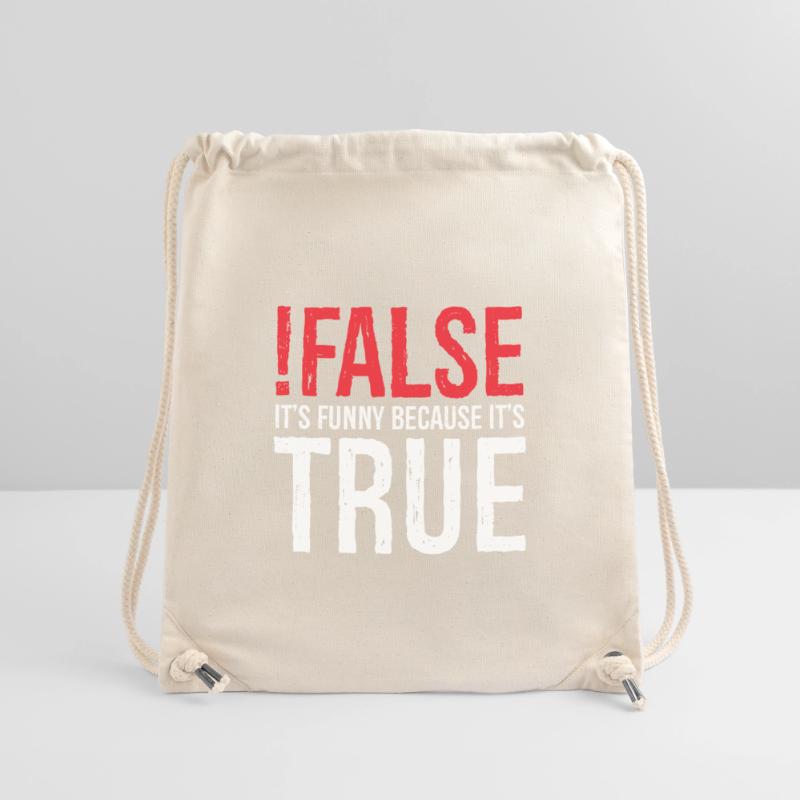 faux c’est drôle parce que c’est vrai Sac à cordon recyclé Stanley/Stella