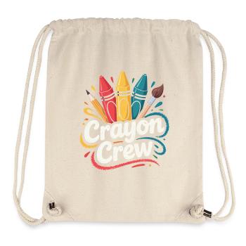 Crayon Crew Color Explosion - Stanley/Stella Recycled Gym Bag - natural - Front