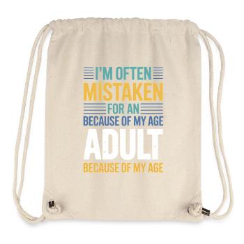 Saying Young Look Old Humor Funny Gift - Stanley/Stella Recycled Gym Bag - natural - Front