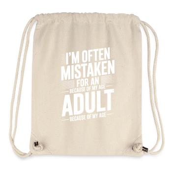 Saying Young Look Old Humor Funny Gift - Stanley/Stella Recycled Gym Bag - natural - Front