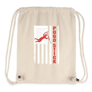 Pogo Stick Champion Gravity Training Pogo Stick - Stanley/Stella recycelter Gym Bag - Naturweiß - Vorne