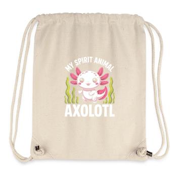 My Spirit Axolotl - Stanley/Stella Recycled Gym Bag - natural - Front
