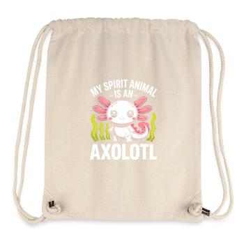 Mein Geist-Axolotl - Stanley/Stella recycelter Gym Bag - Naturweiß - Vorne