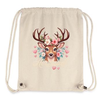Herzmadl Shirt Damen Trachtenshirt Tracht Oberteil - Stanley/Stella recycelter Gym Bag - Naturweiß - Vorne