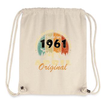 Birthday April 1961 Legendary Epic - Stanley/Stella Recycled Gym Bag - natural - Front