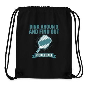 Pickleball spielt herum und findet die Liebe der Spieler heraus - Stanley/Stella recycelter Gym Bag - Schwarz - Vorne