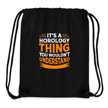 Uhr Uhrwerk - Stanley/Stella recycelter Gym Bag - Schwarz - Vorne