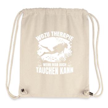 Wozu Therapie wenn man auch Tauchen kann - Stanley/Stella recycelter Gym Bag - Naturweiß - Vorne