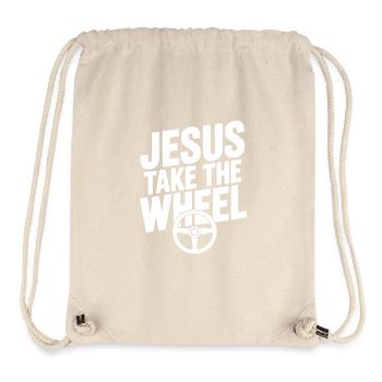 Jesus Take the Wheel - Stanley/Stella Recycled Gym Bag - natural - Front