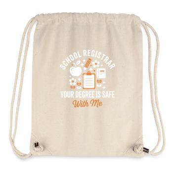Schulsekretär Schulbüro Verwaltung Schule Arbeit - Stanley/Stella recycelter Gym Bag - Naturweiß - Vorne