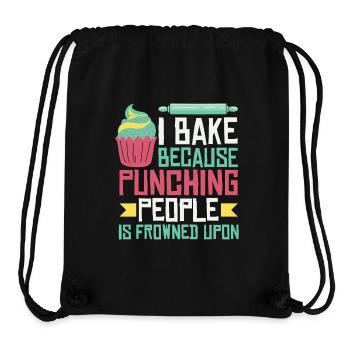 T-shirt Cupcake Punchline - Sac à cordon recyclé Stanley/Stella - noir - Devant