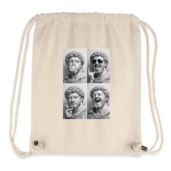 Marcus Aurelius Collage - Stanley/Stella Recycled Gym Bag - natural - Front