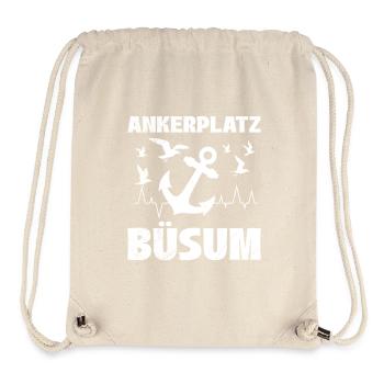 Nordsee Wattenmeer ANKERPLATZ BÜSUM Lustiges - Stanley/Stella recycelter Gym Bag - Naturweiß - Vorne