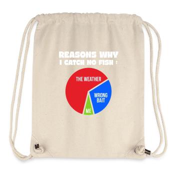 Gründe für Angelliebhaber und Fischer - Stanley/Stella recycelter Gym Bag - Naturweiß - Vorne