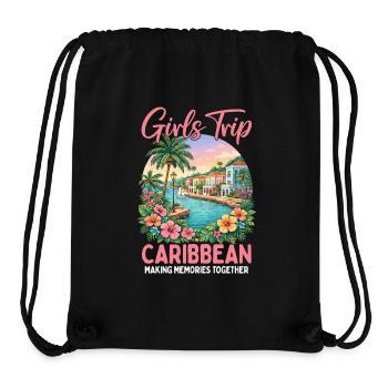 Girls Trip Caribbean - Stanley/Stella Recycled Gym Bag - black - Front