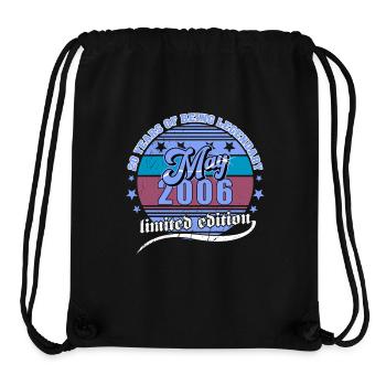 20th Birthday May 2006 Vintage 20 Years Legend - Stanley/Stella Recycled Gym Bag - black - Front