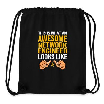 Netzwerk Ingenieur Programmierer Informatiker - Stanley/Stella recycelter Gym Bag - Schwarz - Vorne