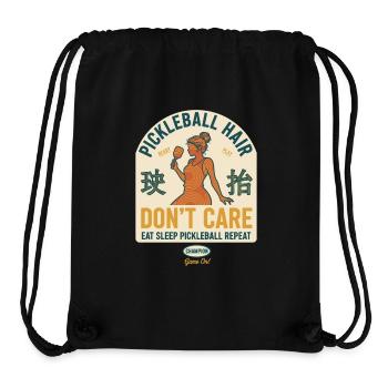 Pickleball Hair Dont Care Love Pickleball Funny - Stanley/Stella Recycled Gym Bag - black - Front