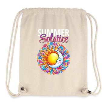 Litha Pagan Summer Solstice Midsummer Midsommar - Stanley/Stella Recycled Gym Bag - natural - Front